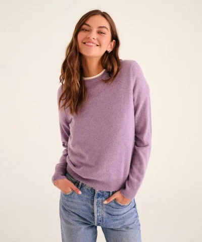 Naadam The Original Cashmere Sweater In Heathered Purple