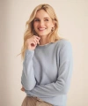 Naadam The Original Cashmere Sweater In Light Blue Heather