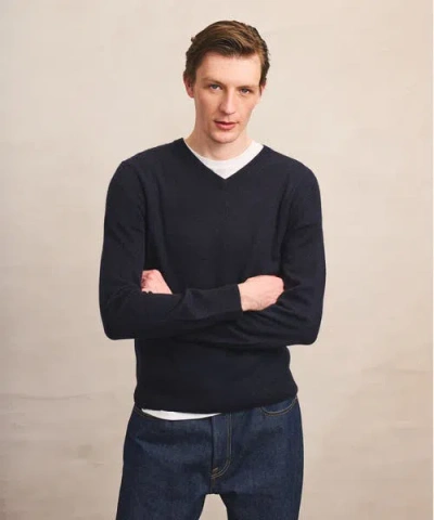 Naadam The Original Cashmere V-neck Sweater In Blue