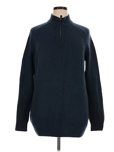 Pre-owned Naadam Turtleneck Sweater In Blue