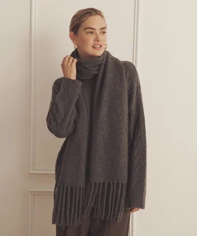 Naadam Ultra Luxe Cashmere Scarf In Gray