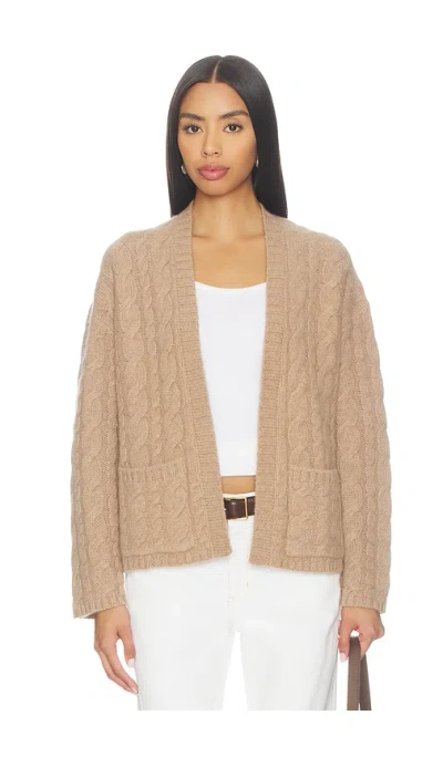 Naadam Ultra Luxe Cashmino Cardigan In Brown