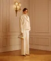 Naadam Ultra Luxe Cashmino Double Breasted Blazer In White