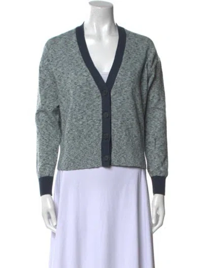Pre-owned Naadam V-neck Sweater In Blue