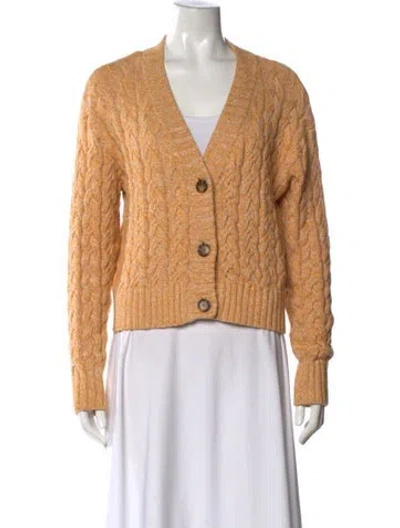 Pre-owned Naadam V-neck Sweater In Brown