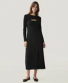 Naadam Women's Cashmino Cutout Sweater Midi Dress In Black