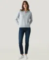 Naadam Women's Long Sleeves Lightweight Polo Sweater In Blue