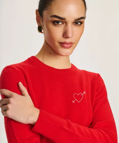 Naadam Women's Love Struck Cashmere Sweater In Red