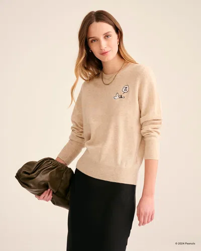 Naadam Women's Sleeping Woodstock Cashmere Sweater In Oatmeal