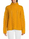 Naadam Women's Statement Turtleneck Wool Blend Sweater In Gold