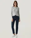 Naadam Women's Tulip Hem Button Cardigan Sweater In Gray