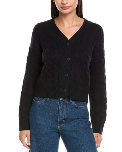 Naadam Wool & Cashmere-blend Cardigan In Black
