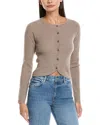 Naadam Wool & Cashmere-blend Cardigan In Gray