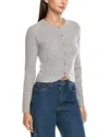 Naadam Wool & Cashmere-blend Cardigan In Gray