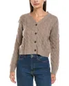 Naadam Wool & Cashmere-blend Cardigan In Gray