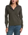 Naadam Wool & Cashmere-blend Polo Sweater In Gray