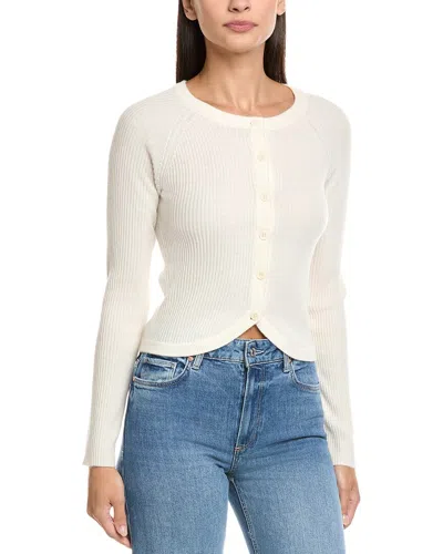 Naadam Wool & Cashmere-blend Cardigan In White