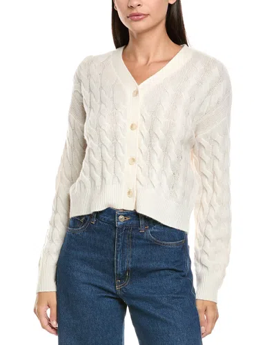 Naadam Wool & Cashmere-blend Cardigan In White