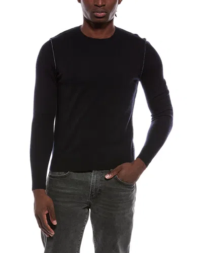 Naadam Wool & Cashmere-blend Crewneck Sweater In Black