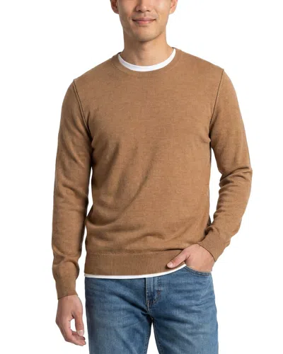 Naadam Wool & Cashmere-blend Crewneck Sweater In Brown