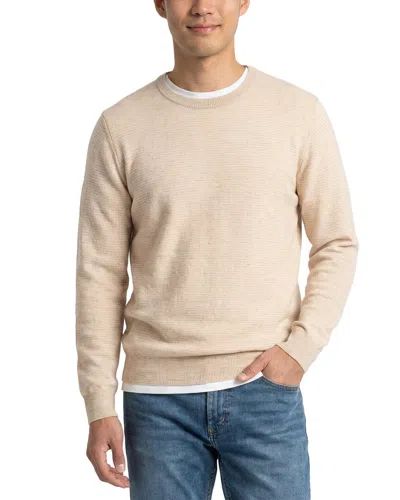 Naadam Wool & Cashmere-blend Reverse Jersey Crewneck Sweater In Neutral
