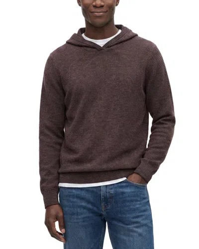 Naadam Wool & Cashmere-blend Reverse Jersey Sweater Hoodie In Brown