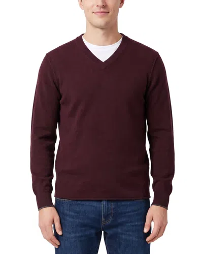 Naadam Wool & Cashmere-blend V-neck Sweater In Red
