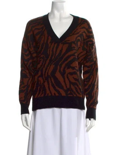 Pre-owned Naadam Wool Animal Print Sweater In Multi