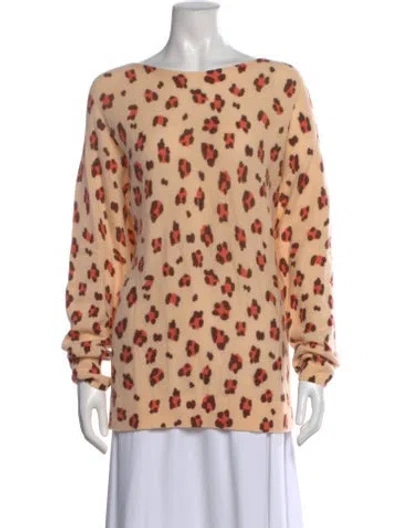 Pre-owned Naadam Wool Animal Print Sweater In Multi