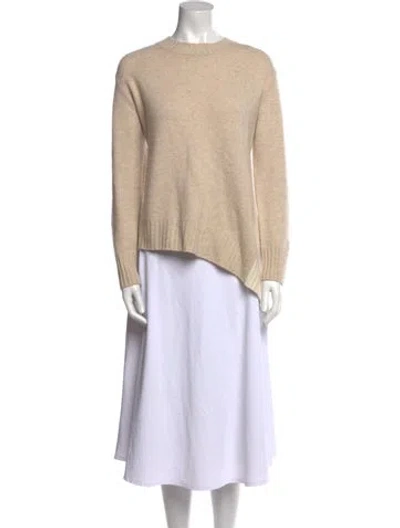 Pre-owned Naadam Wool Bateau Neckline Sweater In Neutral