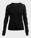 Naadam Wool-cashmere Open Stitch Sweater In Black