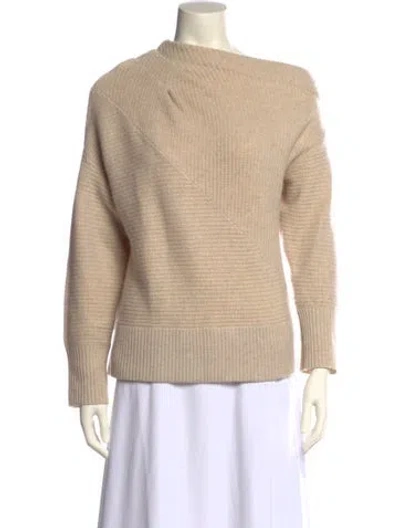 Pre-owned Naadam Wool Cowl Neck Sweater In Neutral