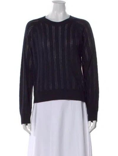 Pre-owned Naadam Wool Crew Neck Sweater In Black