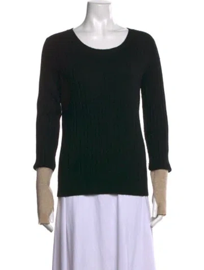 Pre-owned Naadam Wool Crew Neck Sweater In Black