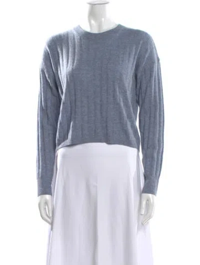 Pre-owned Naadam Wool Crew Neck Sweater In Blue