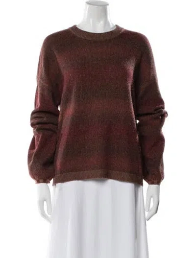 Pre-owned Naadam Wool Crew Neck Sweater In Brown