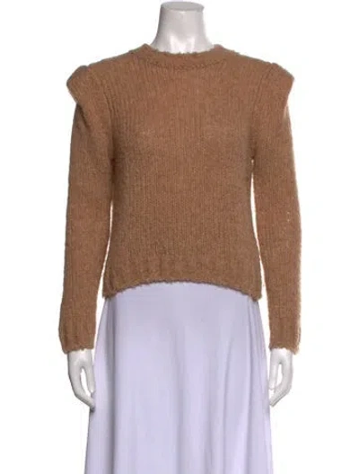 Pre-owned Naadam Wool Crew Neck Sweater In Brown