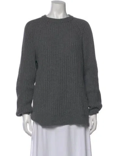 Pre-owned Naadam Wool Crew Neck Sweater In Gray