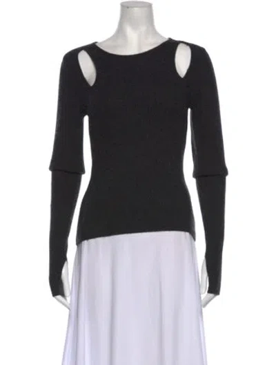 Pre-owned Naadam Wool Crew Neck Sweater In Grey