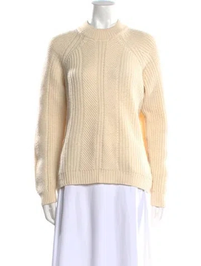 Pre-owned Naadam Wool Crew Neck Sweater In Neutral