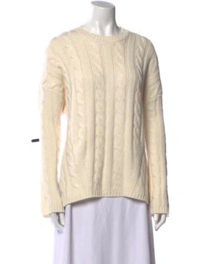 Pre-owned Naadam Wool Crew Neck Sweater In Neutral