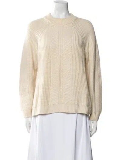 Pre-owned Naadam Wool Crew Neck Sweater In Neutral