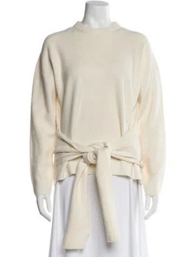 Pre-owned Naadam Wool Crew Neck Sweater In Neutral
