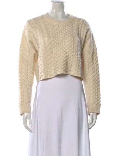 Pre-owned Naadam Wool Crew Neck Sweater In Neutral