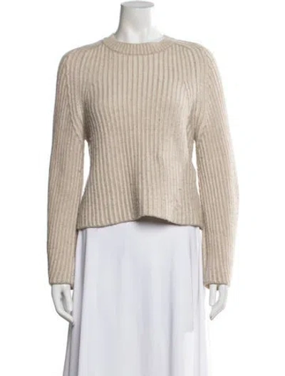 Pre-owned Naadam Wool Crew Neck Sweater In Neutral