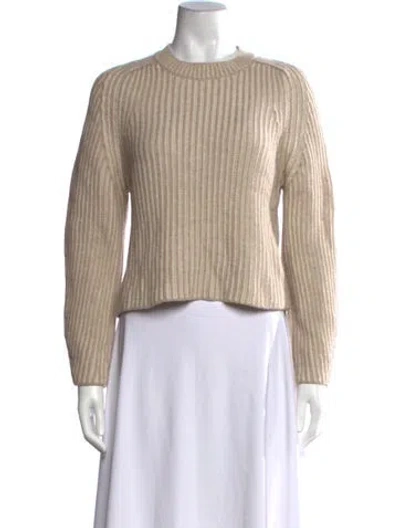 Pre-owned Naadam Wool Crew Neck Sweater In Neutrals