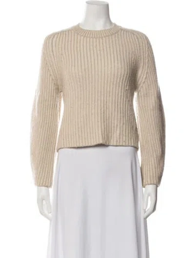 Pre-owned Naadam Wool Crew Neck Sweater In Neutrals