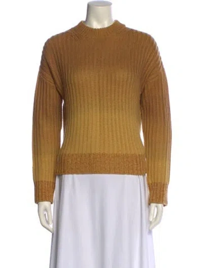 Pre-owned Naadam Wool Crew Neck Sweater In Orange