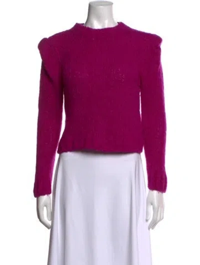 Pre-owned Naadam Wool Crew Neck Sweater In Purple
