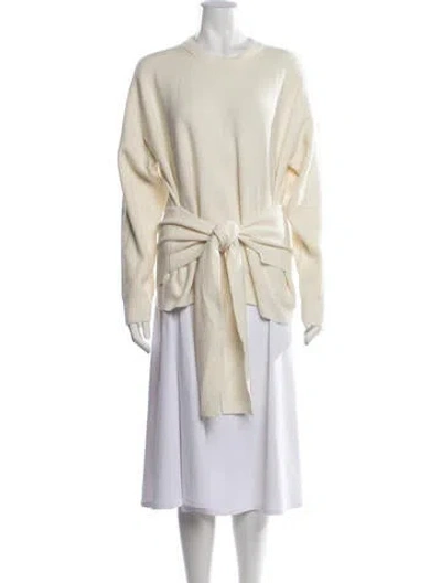 Pre-owned Naadam Wool Crew Neck Sweater W/ Tags In Neutrals